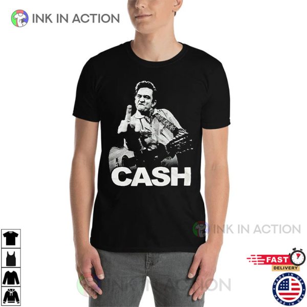 Johnny Cash Middle Finger Shirt