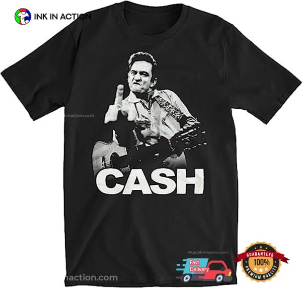 Johnny Cash Middle Finger Shirt