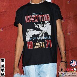 led zeppelin tour Tokyo 1971 Shirt 1 Ink In Action