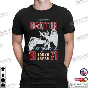 led zeppelin tour Tokyo 1971 Shirt 3 Ink In Action