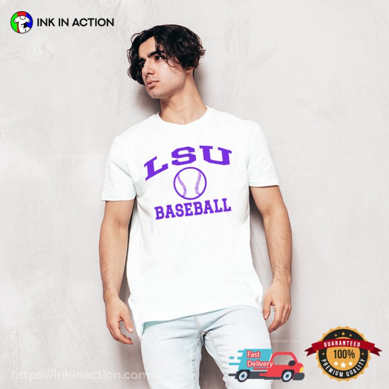 LSU Tigers Baseball Basic Shirt - Ink In Action