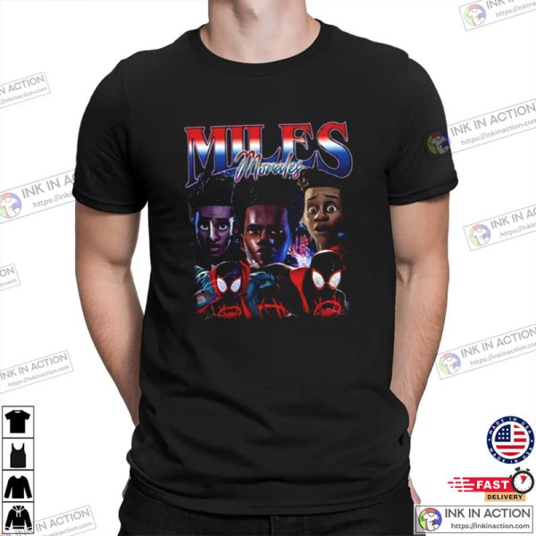 Marvels Spider Man Miles Morales 2023 Marvel Movies T-shirt