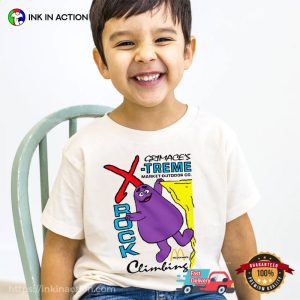 mcdonalds characters grimace X treme rock Climing Shirt 3 Ink In Action