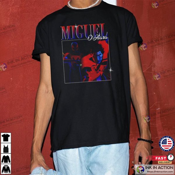 Miguel Spiderman, Spider Man Spider Verse Vintage T-shirt