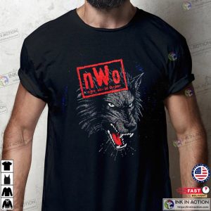 nWo wolfpac Logo basic t shirt 2 Ink In Action Ink In Action