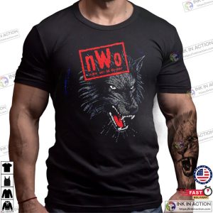 nWo wolfpac Logo basic t shirt 3 Ink In Action Ink In Action