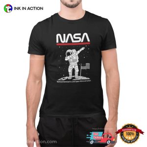 nasa astronaut On Moon T Shirt 5 Ink In Action