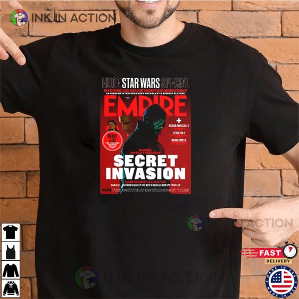 Nick Fury Marvel Secret Invasion Graphic Tee