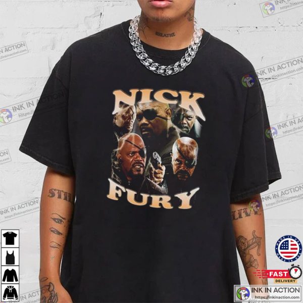 Nick Fury Marvel Secret Invasion T-Shirt