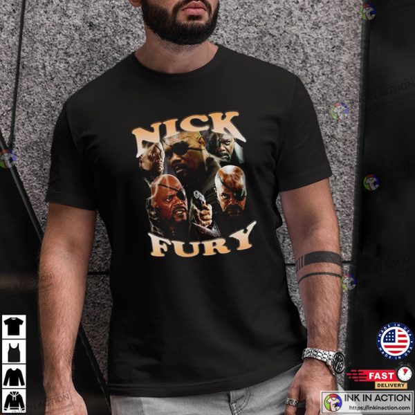 Nick Fury Marvel Secret Invasion T-Shirt