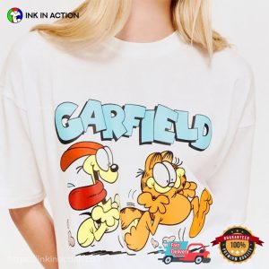 odie and garfield Graphic T shirt 1