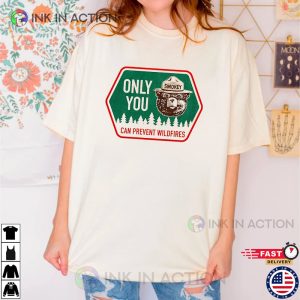 only you can prevent forest fires Smokey Bear T Shirt 2