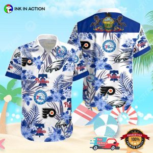 Philly 76ers Philadelphia Eagles Hawaiian Shirt