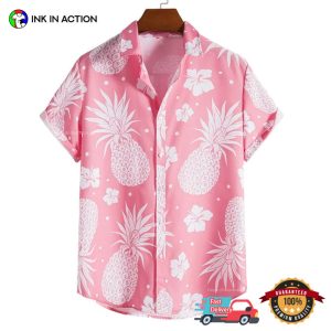 pinkglow pineapple Summer Hawaiian Shirt Ink In Action Ink In Action