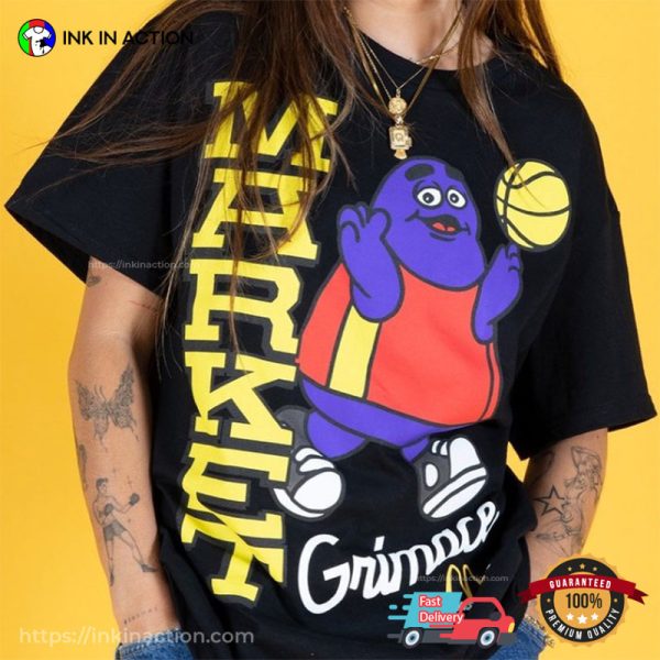 Purple Mcdonalds Mascot GRIMACE HOOPS Shirt