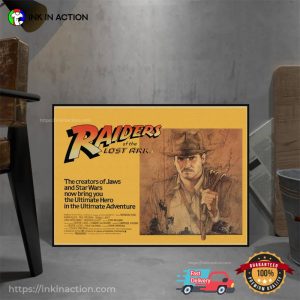 Raiders Of The Lost Ark Indiana Jones Retro Poster