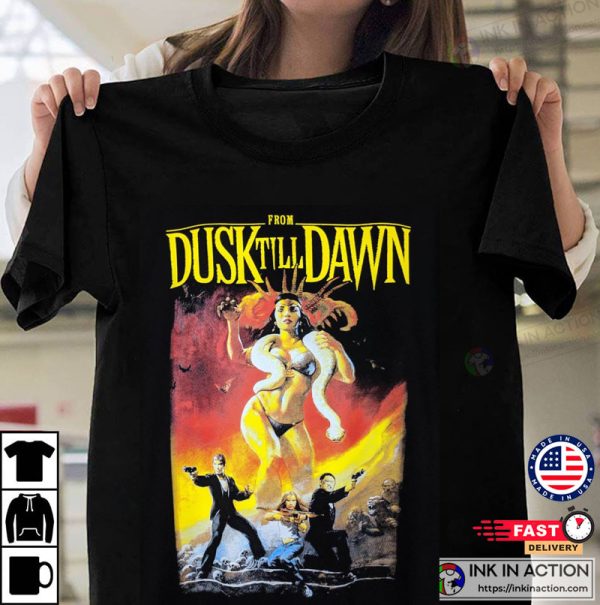 Salma Hayek Pinault Retro Movie Shirt, From Dusk Till Dawn Film Series