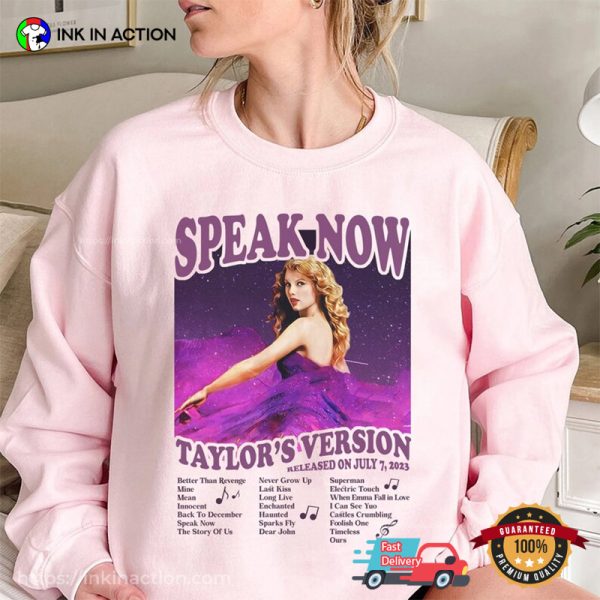 Speak Now Album Taylor Swift The Eras Tour Shirt