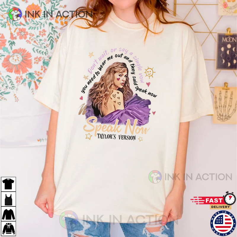 Speak Now Taylors Version Taylor Swift 2023 Tour T-shirt - Print 