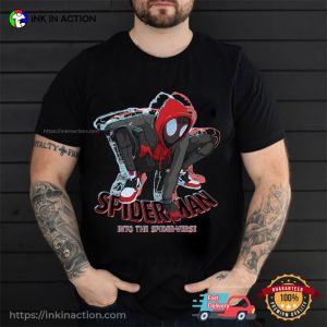 spider man in the spider verse avenger superhero T shirt 4 Ink In Action