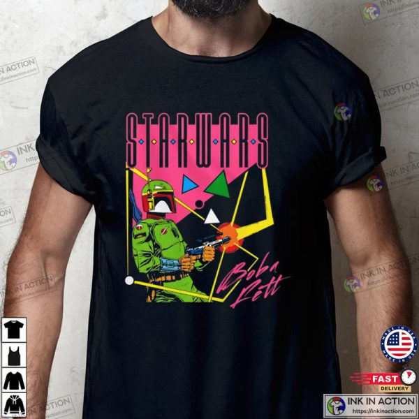 Star Wars Boba Fett 90’s Retro Blast From The Past T-shirt