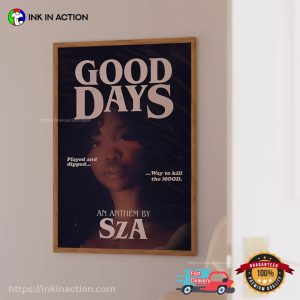 sza good days RB Music Singer Poster 3
