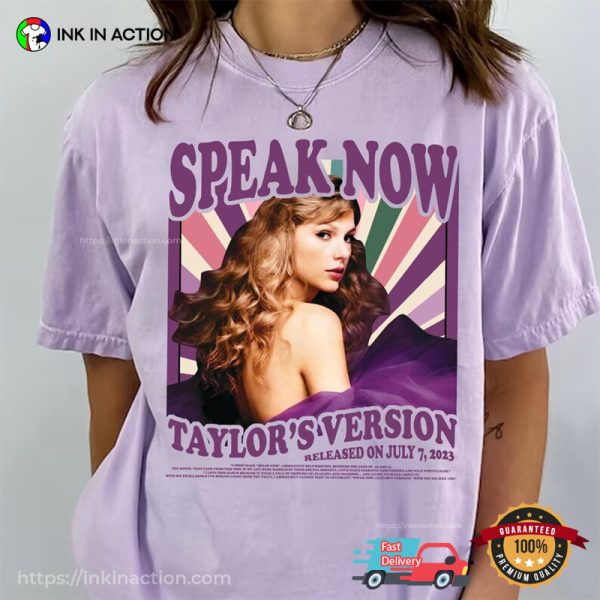 Taylor Swift Speak Now Taylors Version Comfort Colors Shirt