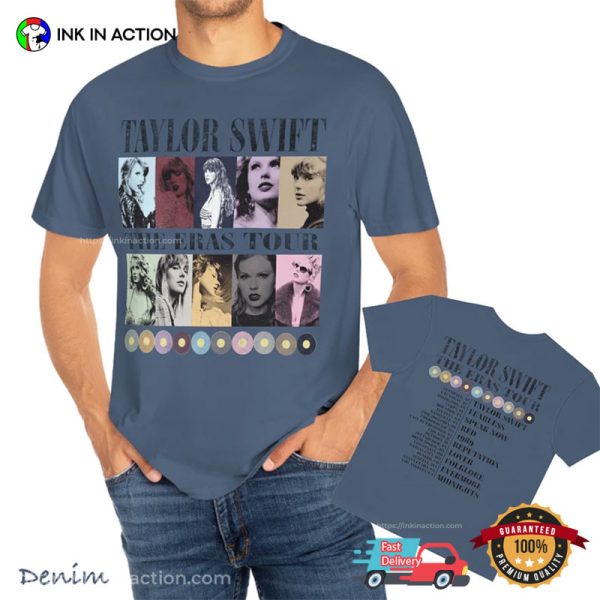 Taylor Swift The Eras Tour With Tour Dates Shirt