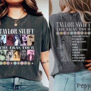 taylor swift the eras tour With Tour Dates Shirt 3 Ink In Action