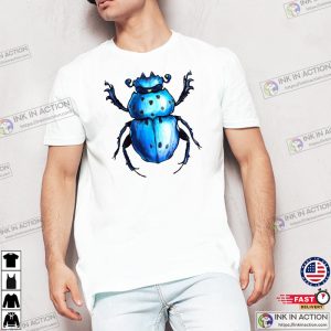 the blue beetle Unisex T Shirt 2 Ink In Action
