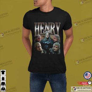 the witcher henry cavill Vintage 90s Shirt 3 Ink In Action