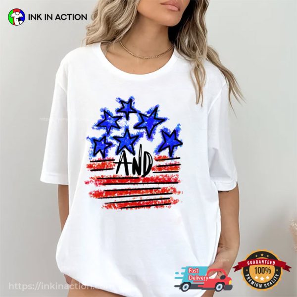 Vintage American Flags Stars And Stripes Shirt