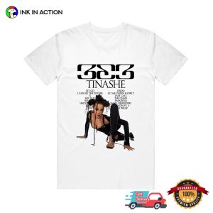 333 Album tinashe songs Playlist 2 Sided Shirt 2 Ink In Action