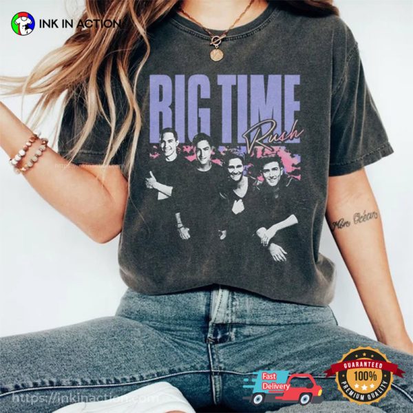 90s Vintage Big Time Rush Pop Music Band Shirt