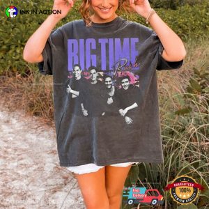90s Vintage Big Time Rush Pop Music Band Shirt 4 Ink In Action