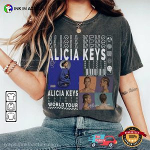 Alicia Keys Concert World Tour 2023 Vintage Comfort Colors Tee