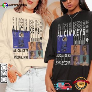 Alicia Keys Concert World Tour 2023 Vintage Comfort Colors Tee