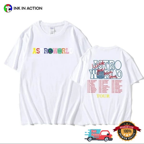 Astroworld Rapper Travis Scott Tour Shirt, Astroworld Merch