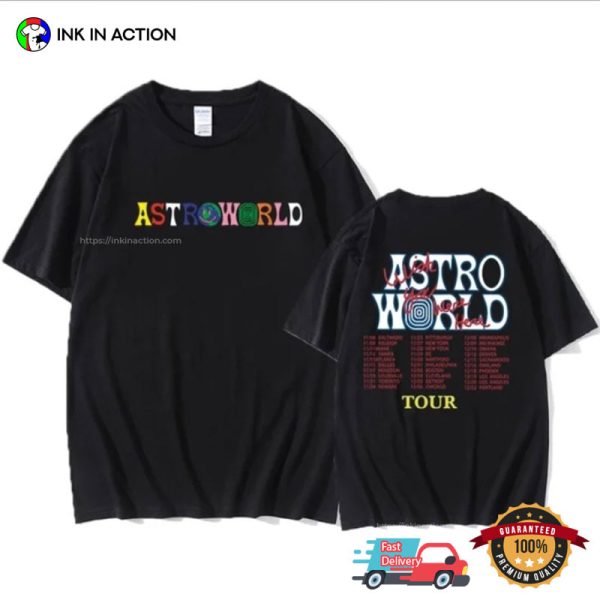 Astroworld Rapper Travis Scott Tour Shirt, Astroworld Merch