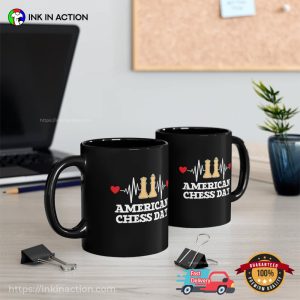 American Chess Day Coffee Cup, Gift For Chess Club Member