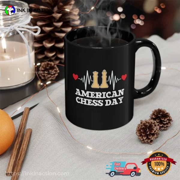 American Chess Day Coffee Cup, Gift For Chess Club Member