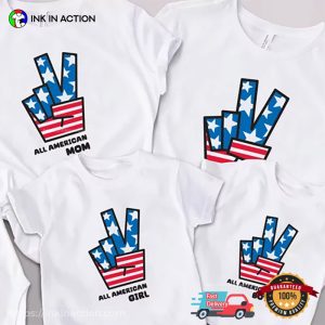 All American Family Personalized T-shirt, USA National Family Day