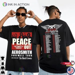 Aerosmith Farewell Tour, Aerosmith 2023 2024 Peace Out Farewell Tour T-shirt