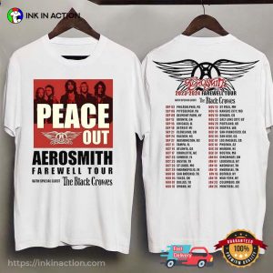 Aerosmith Farewell Tour, Aerosmith 2023 2024 Peace Out Farewell Tour T-shirt