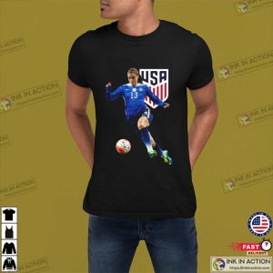 Alex Morgan 13 San Diego Perfomance USA Shirt 2 Ink In Action