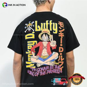 Anime One Piece Luffy Pirate King 2 Sided Shirt