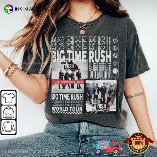 Big Time Rush BRT Concert World Tour Vintage Music Shirt