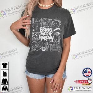 Bring Me The Horizon doodling patterns Comfort Colors Shirt