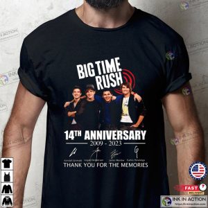 Big Time Rush 2023 14th Anniversary 2009-2023 Signature Shirt