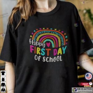 Back2school Funny Happy First Day Of For Teachers Shirt